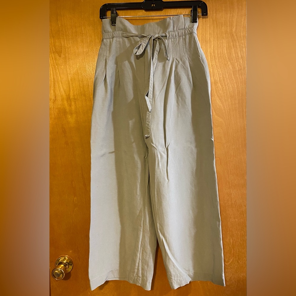 Club Monaco Linen Trousers in Mint